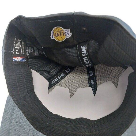 Ultra Game Men Los Angeles Lakers Hat Cap USA Flag Gray One Size Fits Most - Picture 7 of 8